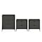 Manhattan Comfort Coney 3-Piece Dresser and 2 Nightstands in Grey 188GMC9 - alternate 5